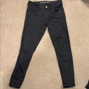 American eagle black skinny jeans